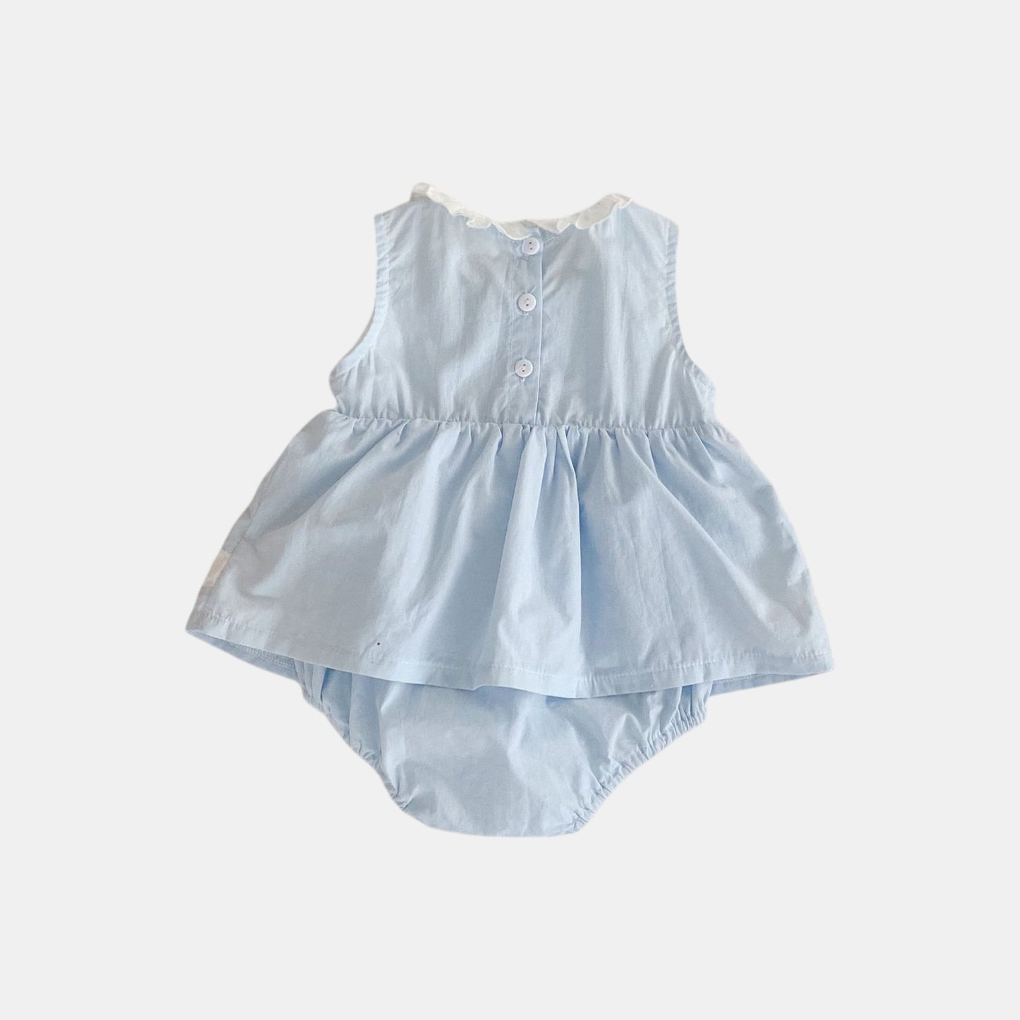 Sora Cotton Heart Romper Dress (3m-24m)