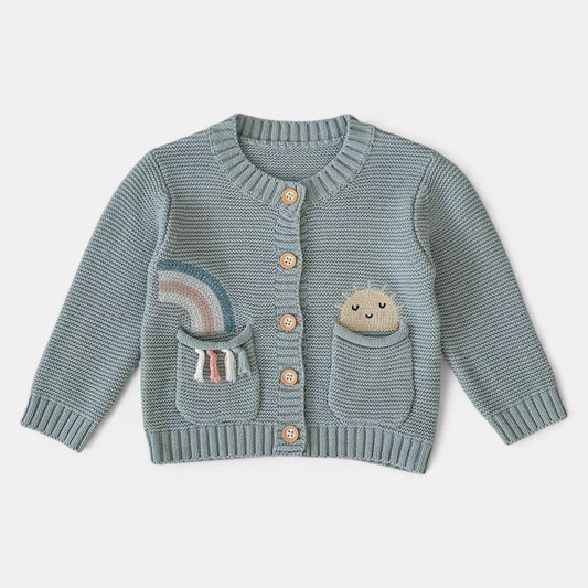 Sunshine & Rainbows Cotton Knit Cardigan (3m-3yrs)