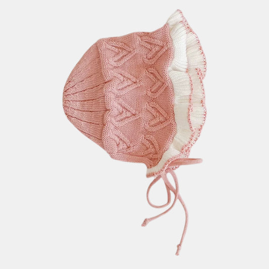 Sweetheart Baby Knit Bonnet (3m-3yrs)