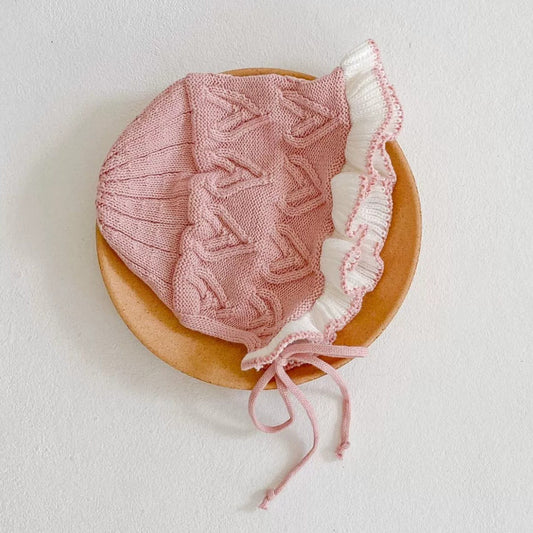 Sweetheart Baby Knit Bonnet (3m-3yrs)