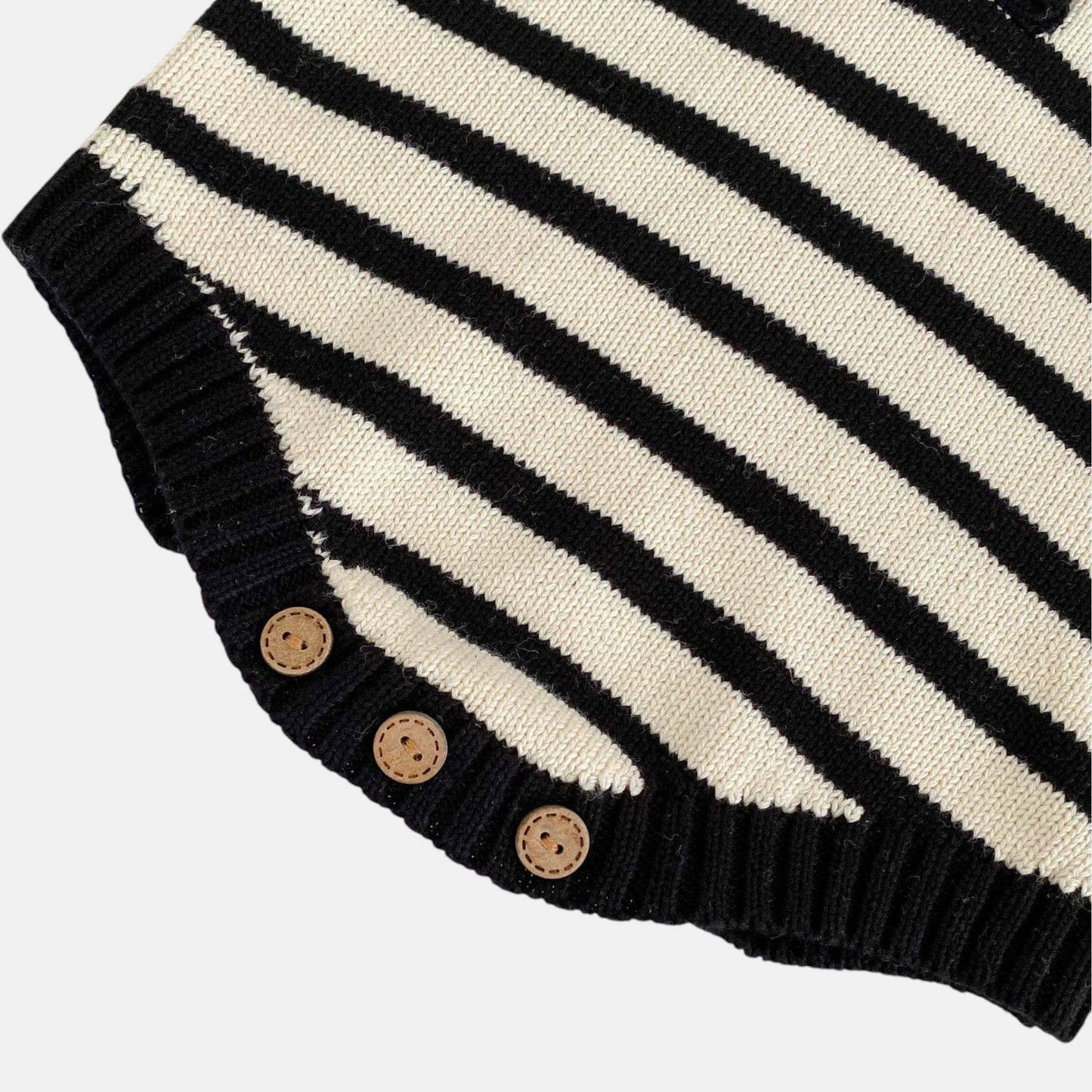 Tailor Hoodie Cotton Knit Romper (6m-3yrs)