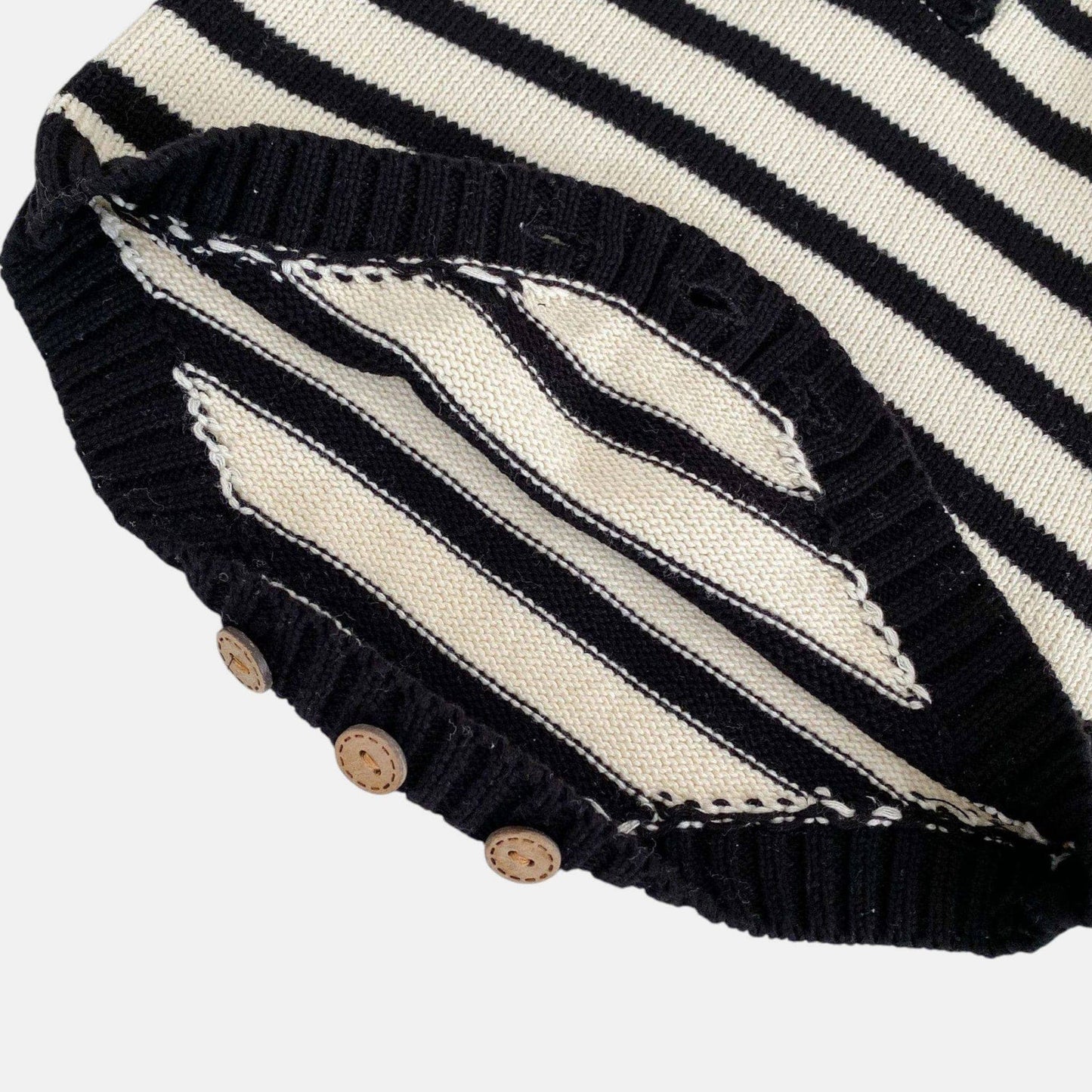 Tailor Hoodie Cotton Knit Romper (6m-3yrs)