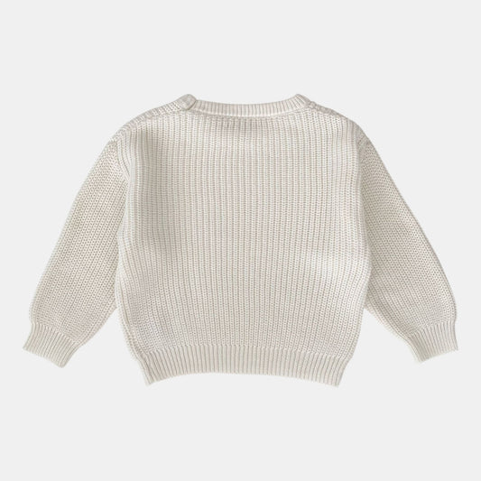 Taylor Rib Knit Sweater - Milk White (6m-4yrs)