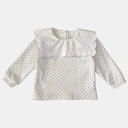 Tetra Square Polka Cotton Top (6m-4yrs)