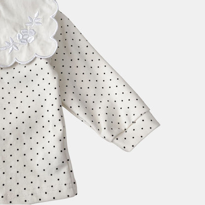 Tetra Square Polka Cotton Top (6m-4yrs)