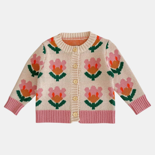 Tulip Grace Cotton Knit Cardigan (3m-3yrs)