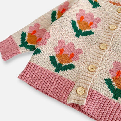 Tulip Grace Cotton Knit Cardigan (3m-3yrs)