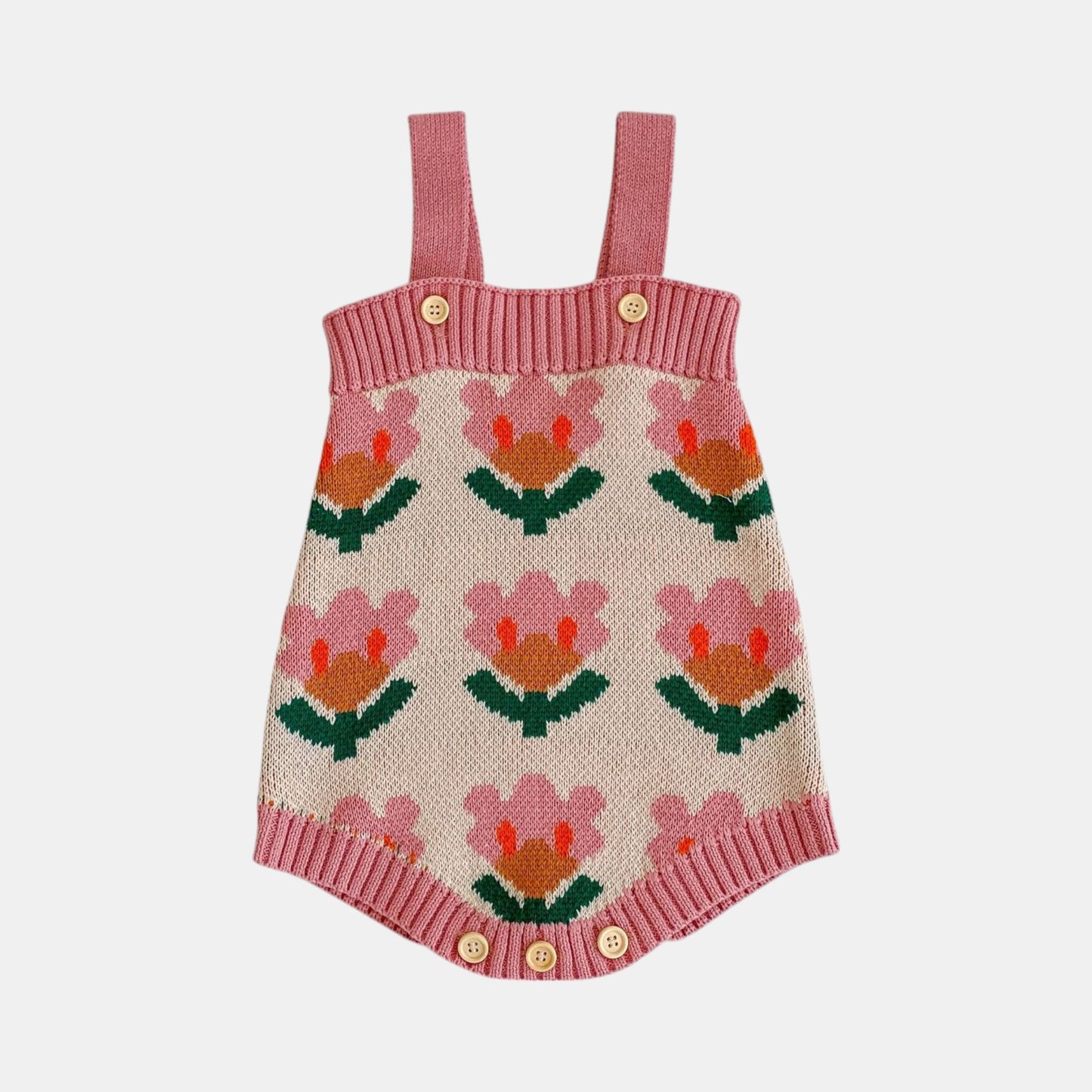 Tulip Grace Cotton Knit Romper (3m-3yrs)