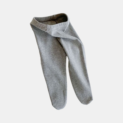 Twinkle Toes Cotton Baby Tights, Grey (3m-24m)