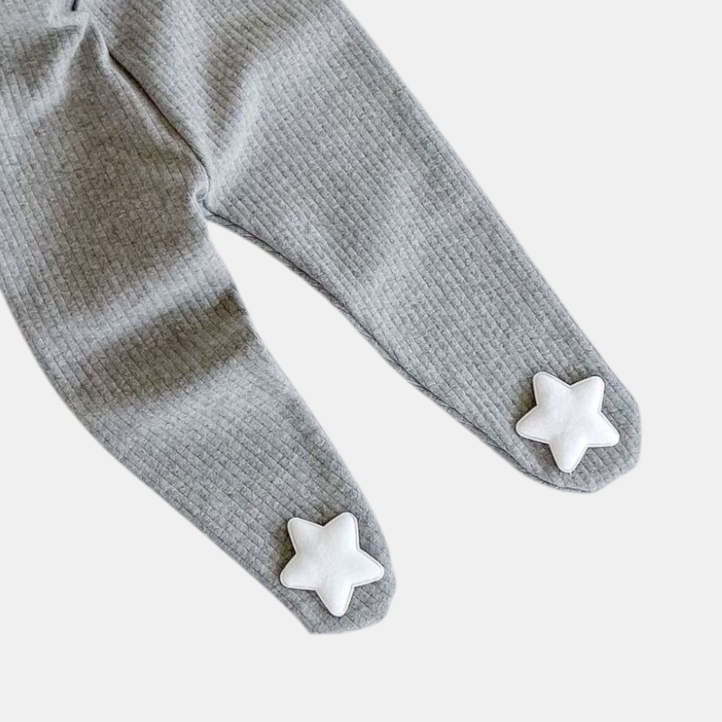 Twinkle Toes Cotton Baby Tights, Grey (3m-24m)