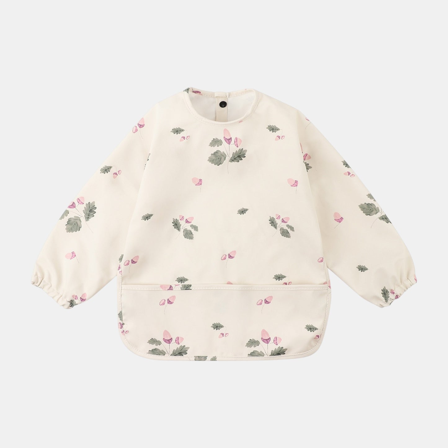 Waterproof Long Sleeve Pocket Bib, Acorns (6m-5yrs)