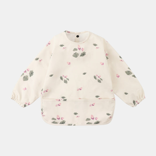 Waterproof Long Sleeve Pocket Bib, Acorns (6m-5yrs)