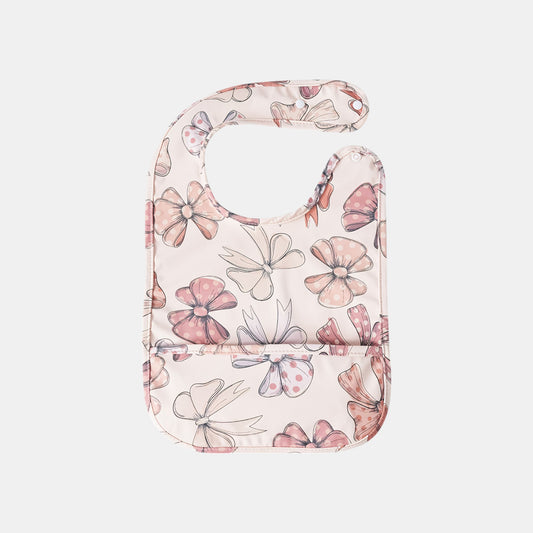 Waterproof Snap Pocket Bib, Bows - Bambisserie
