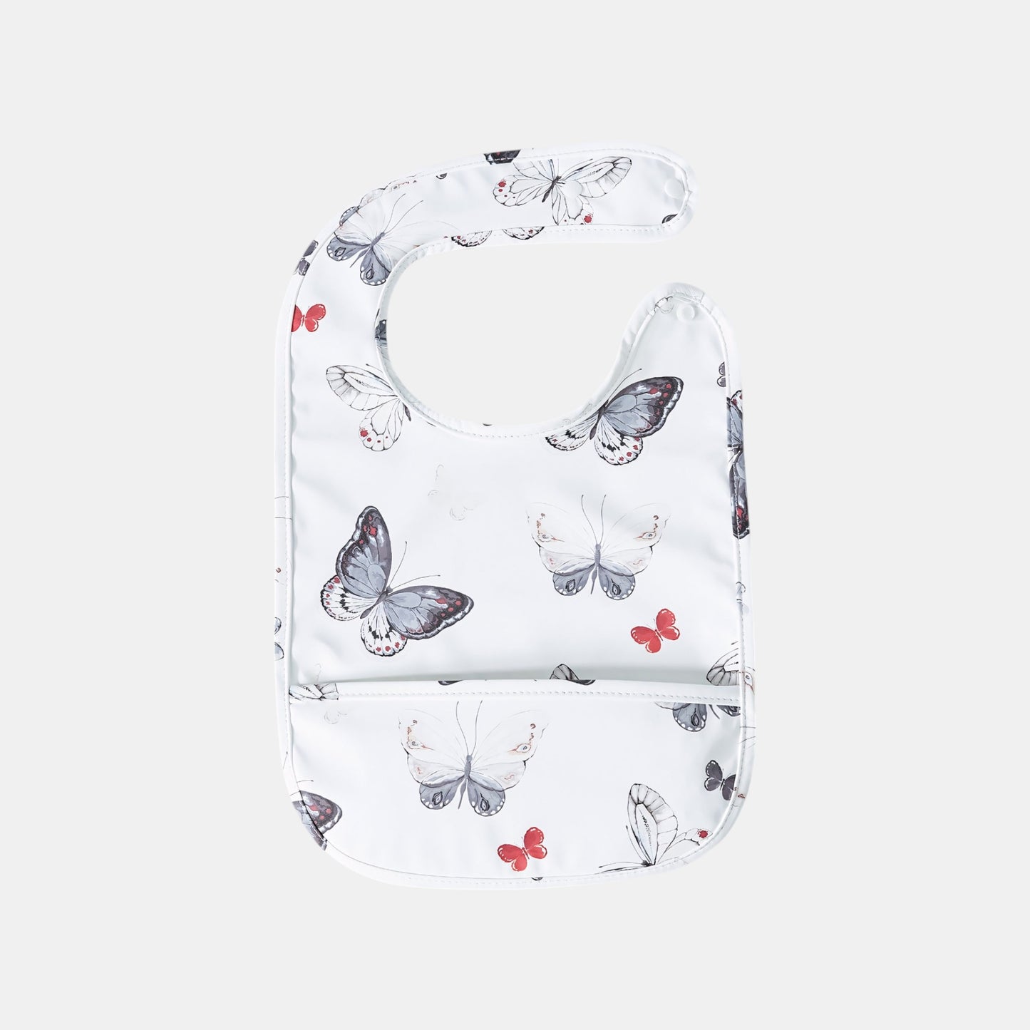 Waterproof Snap Pocket Bib, Butterflies - Bambisserie