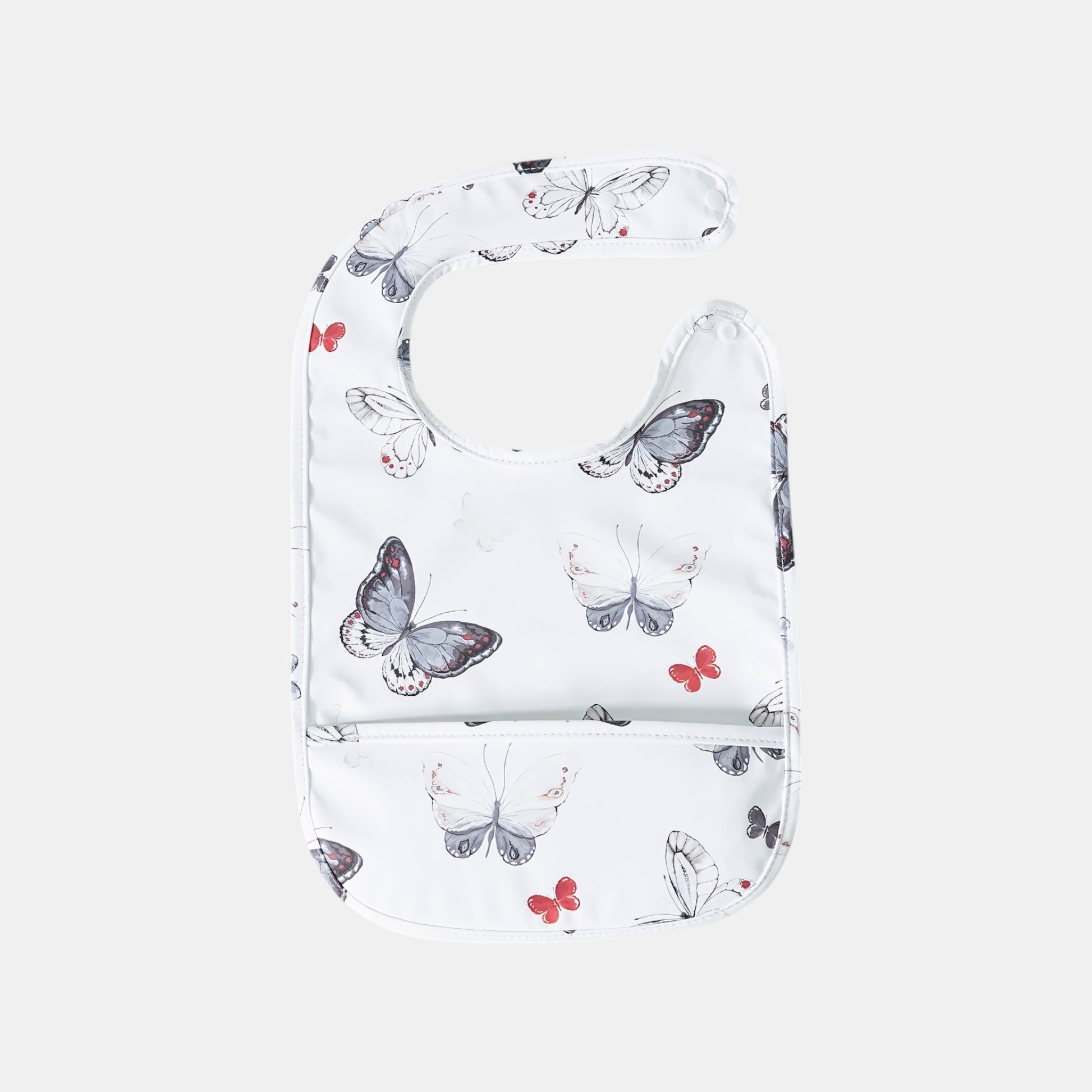 Waterproof Snap Pocket Bib, Butterflies - Bambisserie