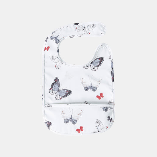 Waterproof Snap Pocket Bib, Butterflies - Bambisserie