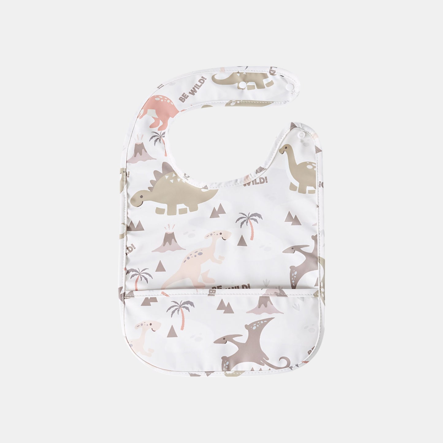 Waterproof Snap Pocket Bib, Dinosaurs - Bambisserie