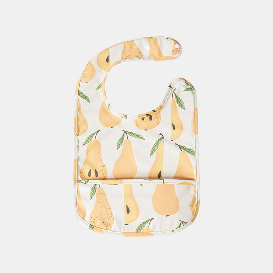 Waterproof Snap Pocket Bib, Fragrant Pears - Bambisserie