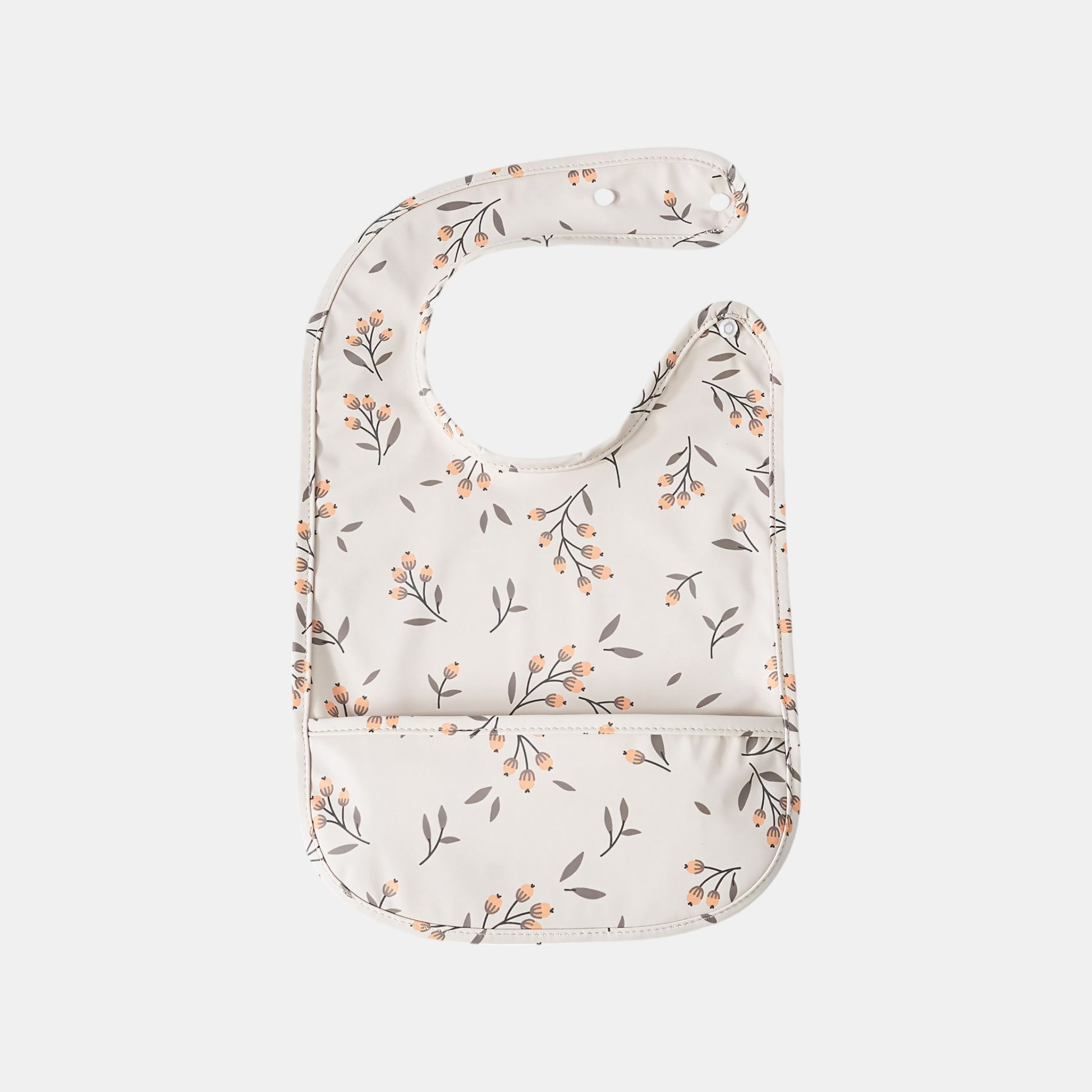Waterproof Snap Pocket Bib, Olives - Bambisserie
