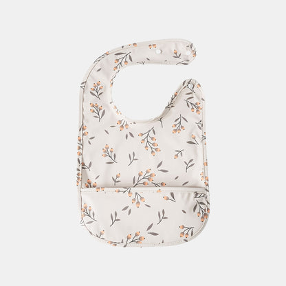 Waterproof Snap Pocket Bib, Olives - Bambisserie
