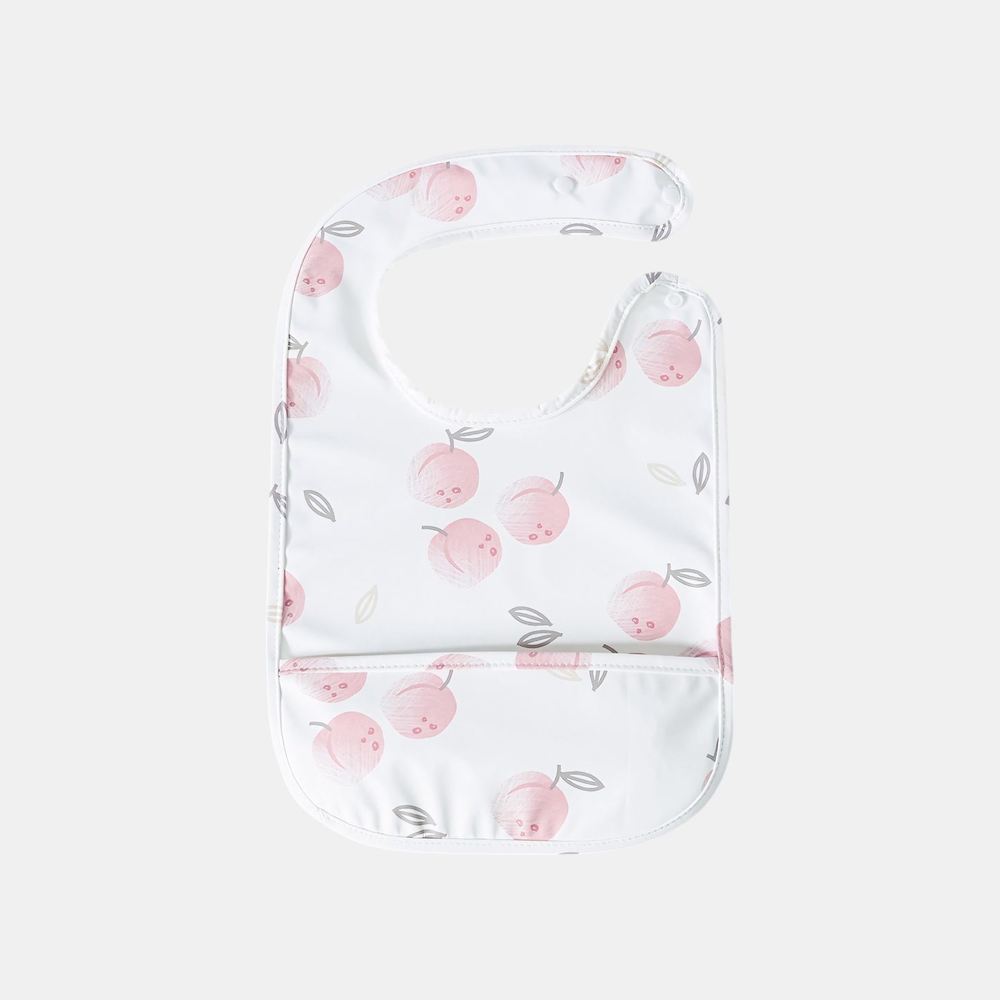 Waterproof Snap Pocket Bib, Peaches - Bambisserie