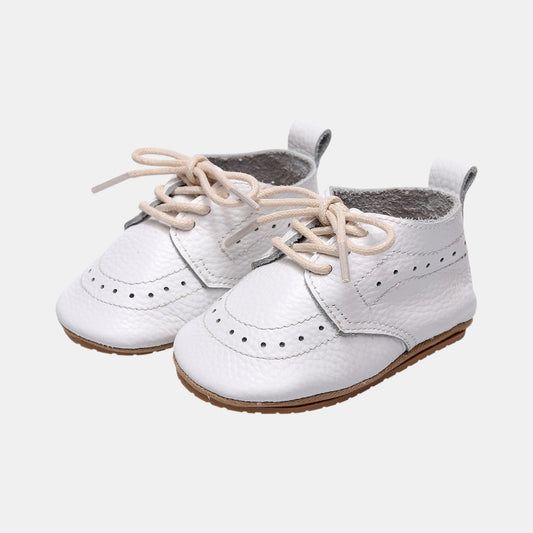 White Leather Baby Boots (11-13cm)