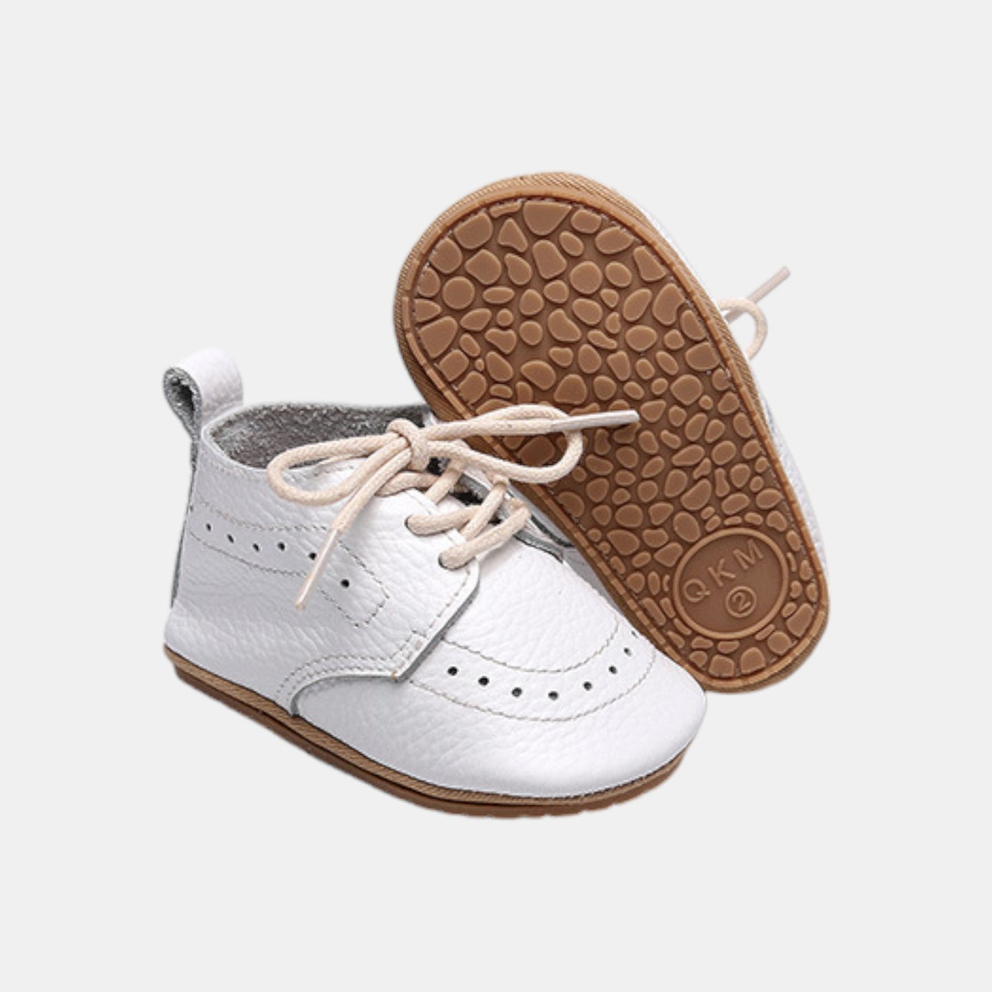 White Leather Baby Boots (11-13cm)