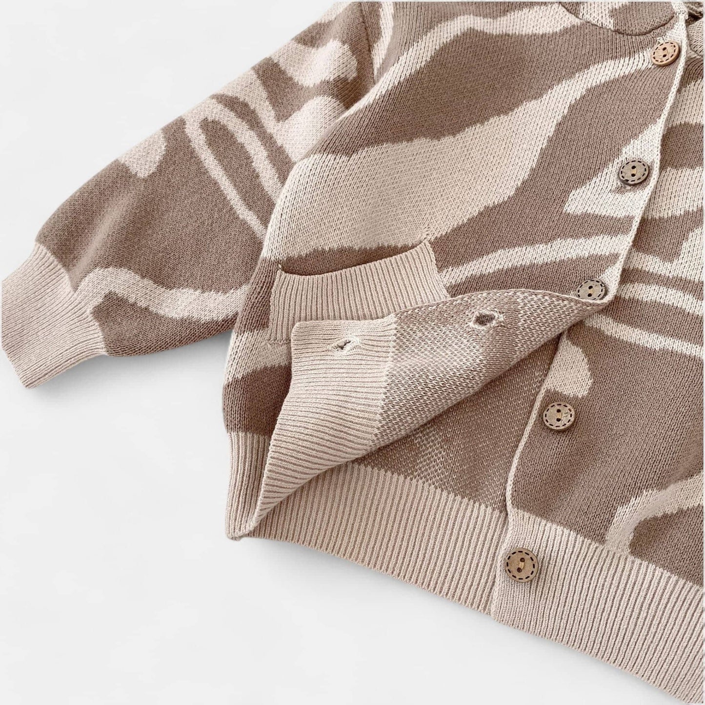 Wild Safari Cotton Knit Hoodie (3m-3yrs)