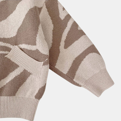 Wild Safari Cotton Knit Hoodie (3m-3yrs)