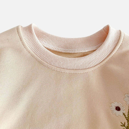 Wildflower Embroidered Cotton Lounge Set (6m-4yrs)