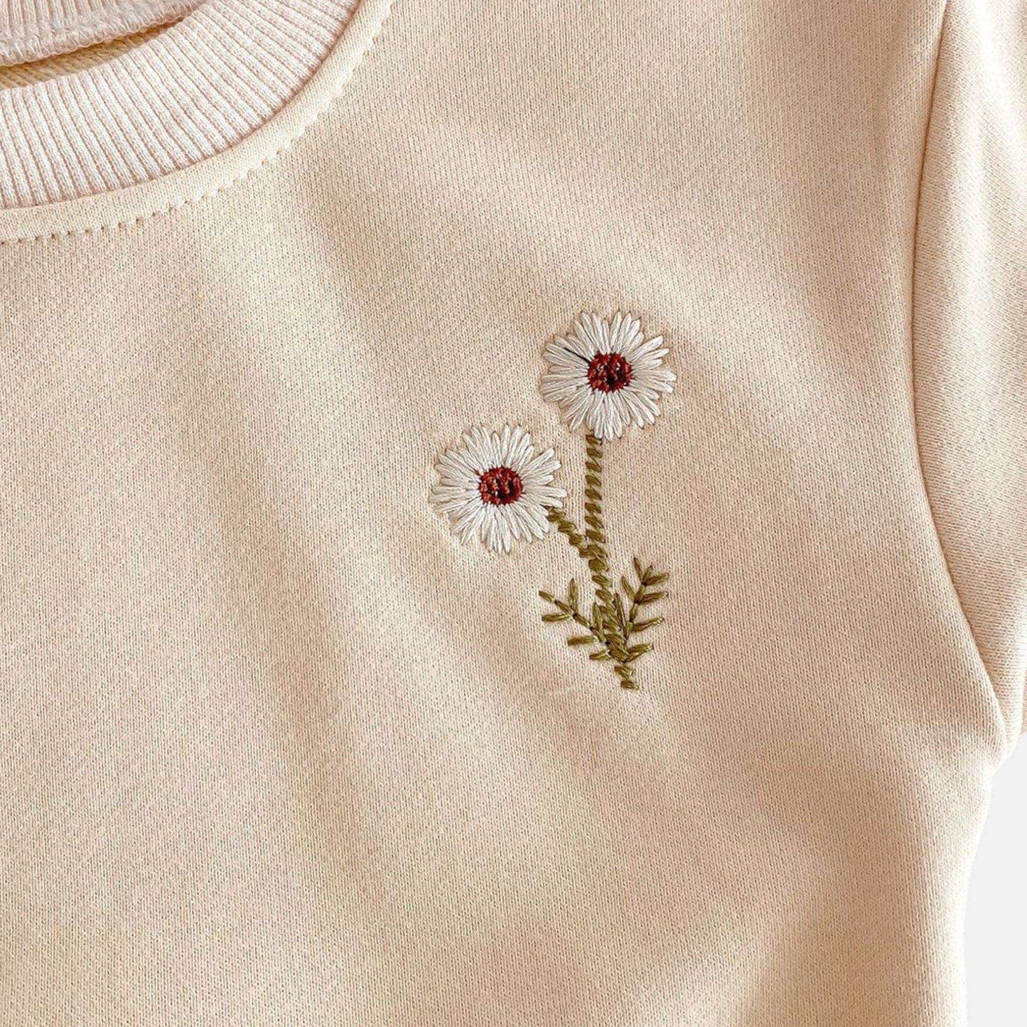 Wildflower Embroidered Cotton Lounge Set (6m-4yrs)