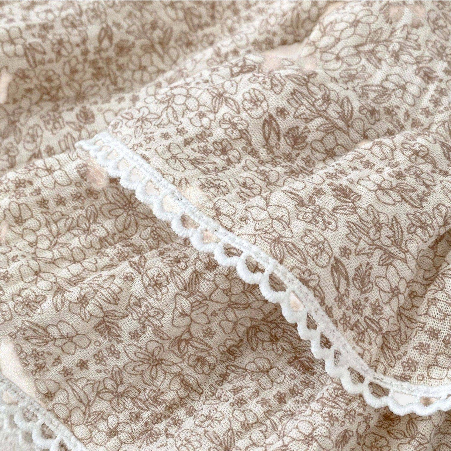 Willow Blossom Lace Cotton Romper (3m-24m)