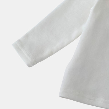Zinnia Ruffle Cotton Top, Ivory (3m-3yrs)